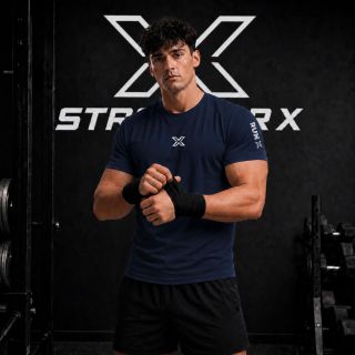Áo Thun Thể Thao Stronger X.  Chất thun Poly ( Thun Lạnh ) chính phẩm dày dặn co giãn 4 chiều , vải mềm mịn.