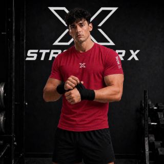 Áo Thun Thể Thao Stronger X.  Chất thun Poly ( Thun Lạnh ) chính phẩm dày dặn co giãn 4 chiều , vải mềm mịn.