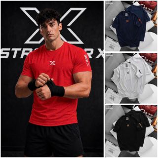 Áo Thun Thể Thao Stronger X.  Chất thun Poly ( Thun Lạnh ) chính phẩm dày dặn co giãn 4 chiều , vải mềm mịn.