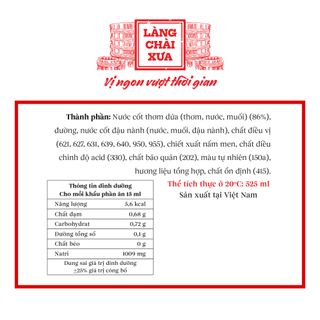 01 CHAI NƯỚC MẮM CHAY 3 TRONG 1 525ML - LÀNG CHÀI XƯA