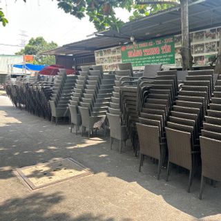 Ghế cafe nhựa giả mây thanh lý giá rẻ hàng mới