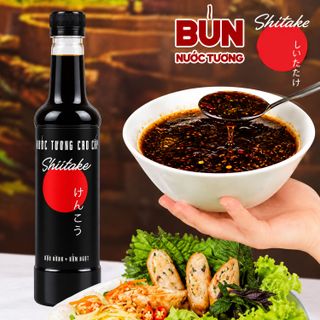 [Combo 3 Chai Nhựa 525ml] Nước Tương Cao Cấp Shiitake Làng Chài Xưa Lên Men Từ Nấm Ngọt Và Đậu Nành