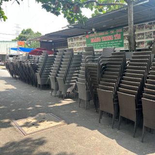 Ghế mây nhựa ngoài trời giá rẻ