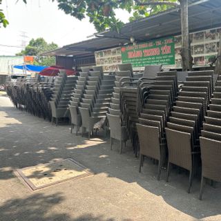 Ghế mây nhựa ngoài trời giá rẻ