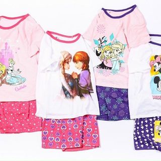 (2-6Y, tách 20b trộn) Bộ cotton bé gái hàng SS