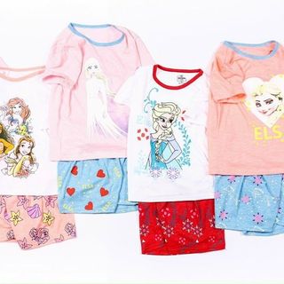 (2-6Y) Bộ cotton bé gái hàng SS