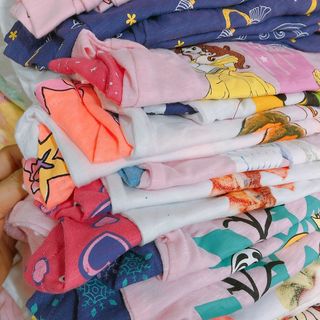 (2-6Y, tách 20b trộn) Bộ cotton bé gái hàng SS