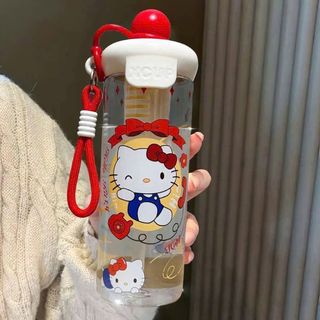 BÌNH NƯỚC XCUP TRONG SUỐT KÈM ỐNG HÚT 600ml (T80)