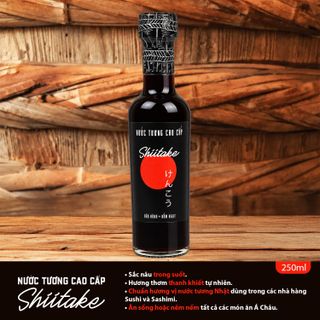 [Combo 3 Chai 250ML] Nước Tương Cao Cấp Shiitake Làng Chài Xưa Tự Nhiên Lên Men Từ Nấm Ngọt Và Đậu Nành