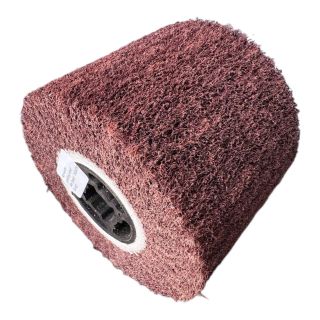 Qủa lô nỉ tạo xước hairline inox 120x100x19mm P80