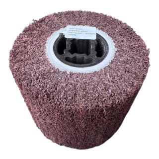 Qủa lô nỉ tạo xước hairline inox 120x100x19mm P80