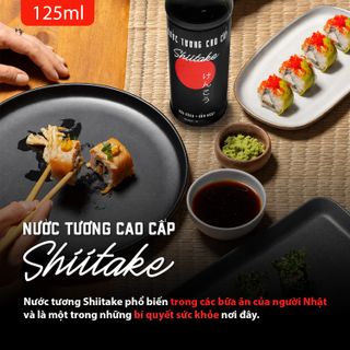 [125ML] NƯỚC TƯƠNG CAO CẤP SHIITAKE CHAI NHỰA 125ML - LÀNG CHÀI XƯA