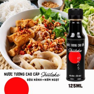 [125ML] NƯỚC TƯƠNG CAO CẤP SHIITAKE CHAI NHỰA 125ML - LÀNG CHÀI XƯA