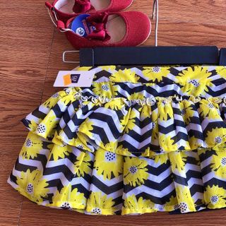 (0-3Y, tách 20c trộn) Chân váy xòe mềm bé gái (có lót cotton / chip đùi)