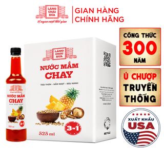 01 CHAI NƯỚC MẮM CHAY 3 TRONG 1 525ML - LÀNG CHÀI XƯA