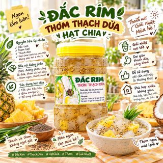 ĐÁC RIM THƠM THẠCH DỪA HẠT CHIA THƠM NGON - WINNIE HOUSE