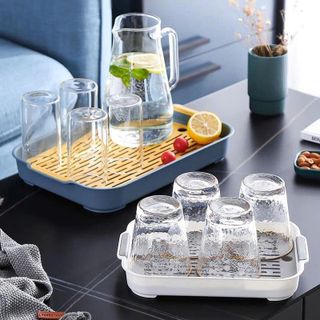 KHAY ÚP LY, CỐC ECCO HÌNH CHỮ NHẬT (T35)