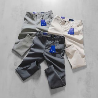Quần kaki dài nam. Chất vải 98% cotton dày dặn đanh mịn 2% sợi Spandex co giãn thoải mái.