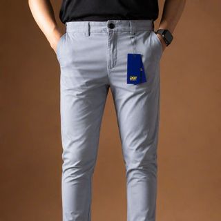 Quần kaki dài nam. Chất vải 98% cotton dày dặn đanh mịn 2% sợi Spandex co giãn thoải mái.