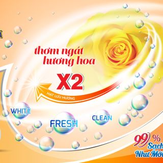 Nước giặt xả hương Nước hoa X2 lưu hương 3.8kg/Can