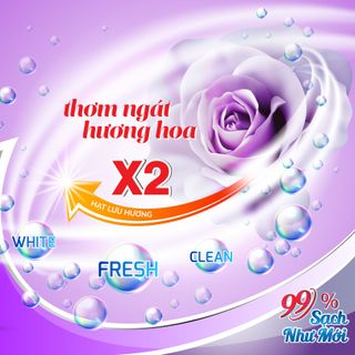 Nước giặt xả hương Nước hoa X2 lưu hương 3.8kg/Can