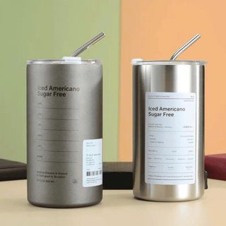 LY GIỮ NHIỆT INOX ICED AMERICANO KÈM ỐNG HÚT (T50)