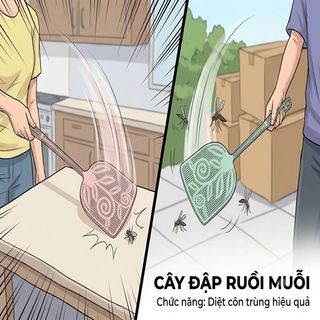 Cây đập ruồi muỗi bằng nhựa