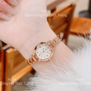 Đồng hồ nữ mặt tròn thanh lịch, dây kim loại 4 màu JW Hot