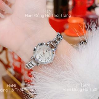 Đồng hồ nữ mặt tròn thanh lịch, dây kim loại 4 màu JW Hot