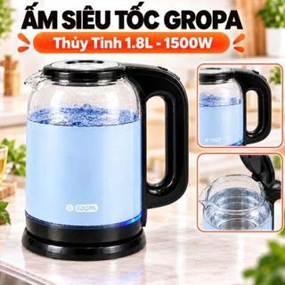 ẤM SIÊU TỐC THỦY TINH GROPA 1.8 LÍT (T16) – THIẾT KẾ HIỆN ĐẠI