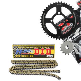 Bộ Nhông Sên Dĩa DID Suzuki Sport 428HDS 14T-42T Sên Vàng 130RB