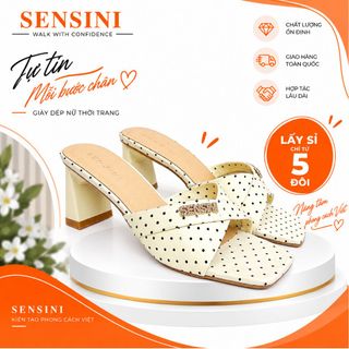 Dép cao gót nữ size 35–43 quai bản gót vuông 6cm mũi vuông HN3148 – sỉ từ 5 đôi/màu