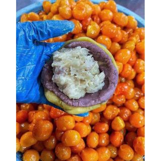 🥮 BÁNH PÍA DỪA NON MÔN ĐẬU SẦU RIÊNG 8 TRỨNG MUỐI – HỘP 550G