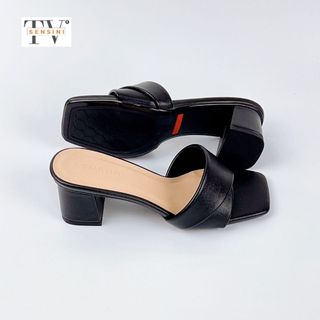Dép cao gót nữ size 35–43 quai bản gấp gót vuông 5cm da mềm HN3083 – sỉ từ 5 đôi/màu