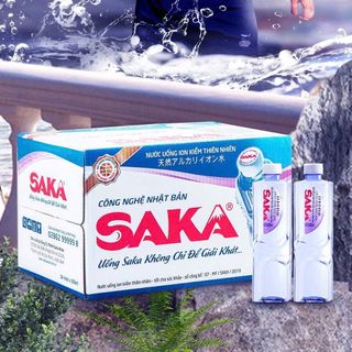 Nước suối ion kiềm Saka 555ml