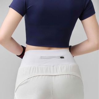 Quần đùi 2 lớp nữ khoá lưng tiện lợi tập thể thao. Tuyển Sỉ CTV toàn quốc