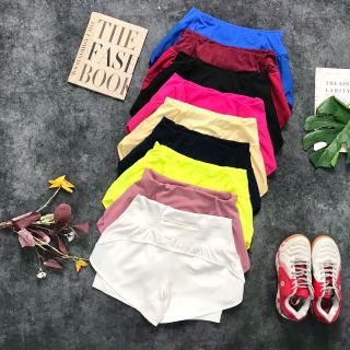 Quần đùi 2 lớp nữ khoá lưng tiện lợi tập thể thao. Tuyển Sỉ CTV toàn quốc