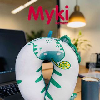 Gối Kê Cổ Du Lịch Hạt Xốp Myki In Nhân Vật Hoạt Hình