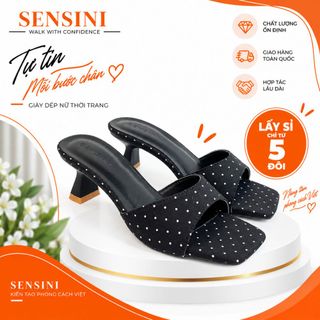Dép cao gót nữ size 35–43 quai bản mũi vuông gót 5cm HN3143 – sỉ từ 5 đôi/màu