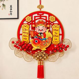 DẢI TREO THẦN TÀI LẮC ĐẦU CÁ CHÉP (T100)