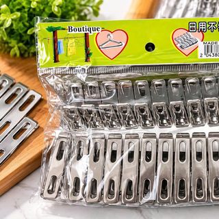 SET 20 KẸP INOX PHƠI QUẦN ÁO (T144)