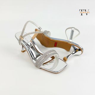 Dép cao gót nữ size 35–43 quai đá lấp lánh gót nhọn 7cm đi tiệc HN3140 – sỉ từ 5 đôi/màu