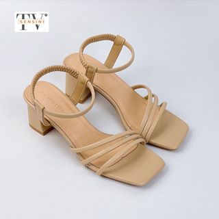 Sandal cao gót nữ size 35–43 quai mảnh gót vuông 5cm da mềm HN3052 – sỉ từ 5 đôi/màu