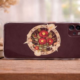 Ốp lưng hoa trà đỏ cổ điển