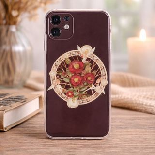 Ốp lưng hoa trà đỏ cổ điển