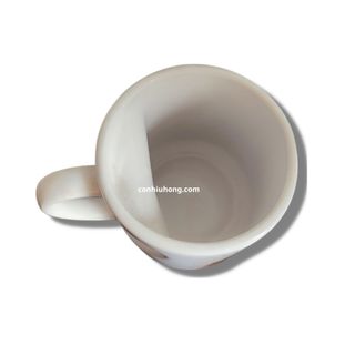 Ly Sứ Trắng Quai Tim Lõm Theo Yêu Cầu - In Cá Nhân Hóa Từ 1 Cái - Con Hiu Hồng Gift