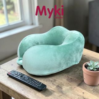Gối Kê Cổ Du Lịch Cao Su Non Công Thái Học Myki, Nhận In Thêu Logo Theo Yêu Cầu