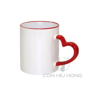Ly Sứ Viền Màu Quai Tim Cá Nhân Hóa - In Theo Yêu Cầu Từ 1 Cái - Con Hiu Hồng Gift