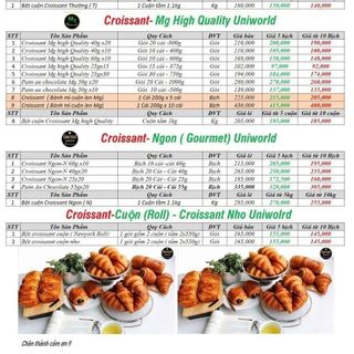 NGUỒN SỈ F&B] BÁNH CROISSANT & PAIN AU CHOCOLATE CẤP ĐÔNG UNIWORLD – GIẢI PHÁP TỐI ƯU CHO QUÁN CAFE & TIỆM BÁNH