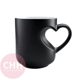 Ly Sứ Huyền Ảo Quai Lõm Tim Đổi Màu Theo Nhiệt Độ In Hình Theo Yêu Cầu - Con Hiu Hồng Gift